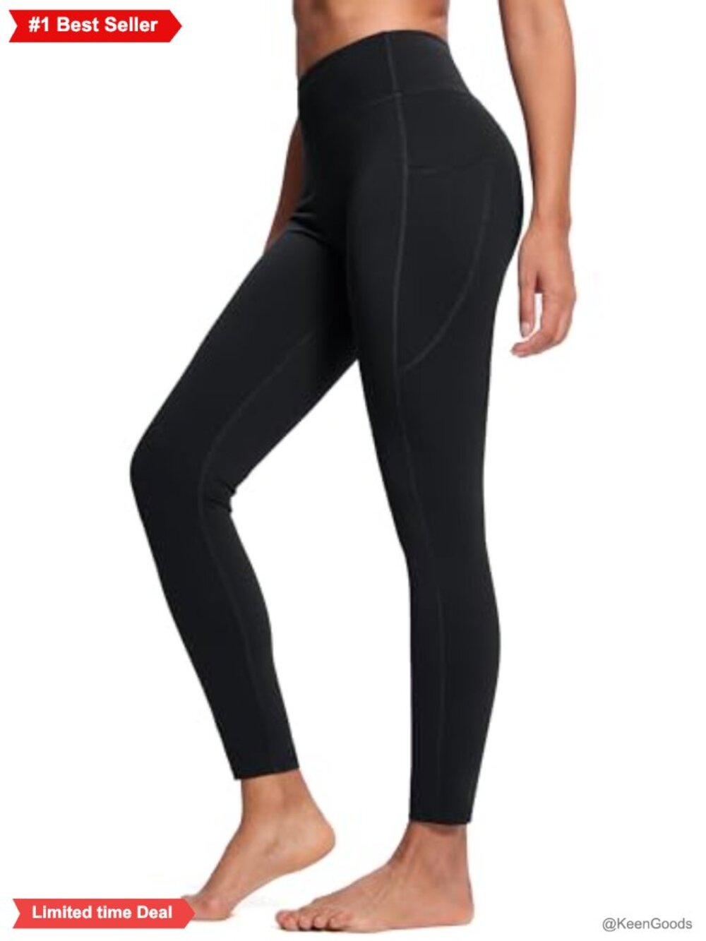 Women's Tall High Waist Yoga Leggings with Pockets Extra Long Inseam Activewear